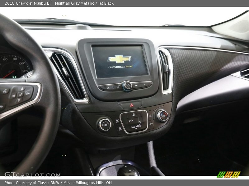 Nightfall Gray Metallic / Jet Black 2018 Chevrolet Malibu LT