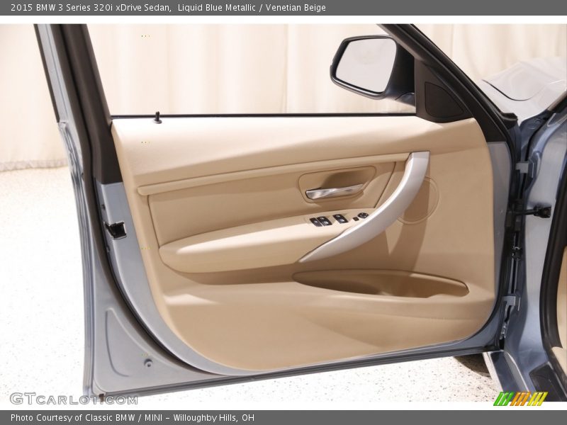 Liquid Blue Metallic / Venetian Beige 2015 BMW 3 Series 320i xDrive Sedan