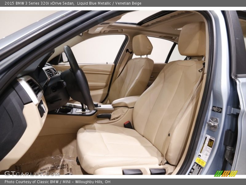 Liquid Blue Metallic / Venetian Beige 2015 BMW 3 Series 320i xDrive Sedan