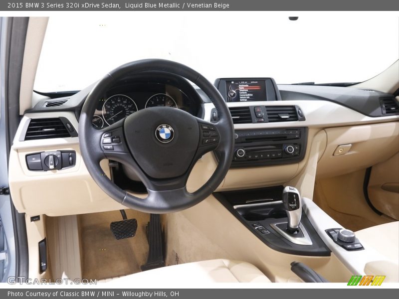 Liquid Blue Metallic / Venetian Beige 2015 BMW 3 Series 320i xDrive Sedan