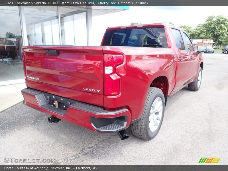Cherry Red Tintcoat / Jet Black 2021 Chevrolet Silverado 1500 Custom Crew Cab 4x4