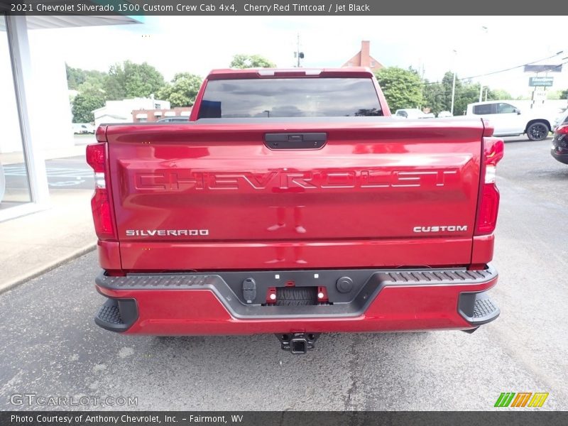Cherry Red Tintcoat / Jet Black 2021 Chevrolet Silverado 1500 Custom Crew Cab 4x4
