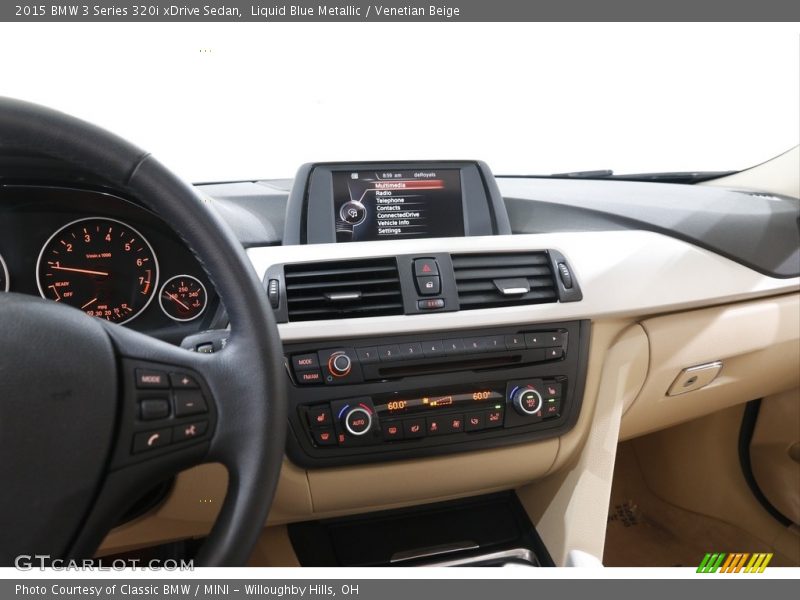 Liquid Blue Metallic / Venetian Beige 2015 BMW 3 Series 320i xDrive Sedan