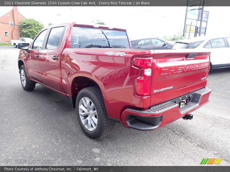 Cherry Red Tintcoat / Jet Black 2021 Chevrolet Silverado 1500 Custom Crew Cab 4x4