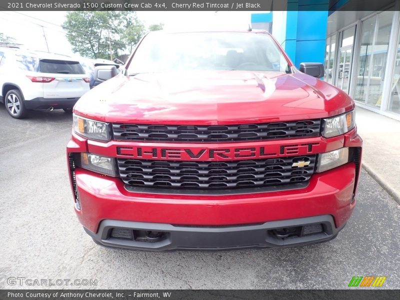 Cherry Red Tintcoat / Jet Black 2021 Chevrolet Silverado 1500 Custom Crew Cab 4x4