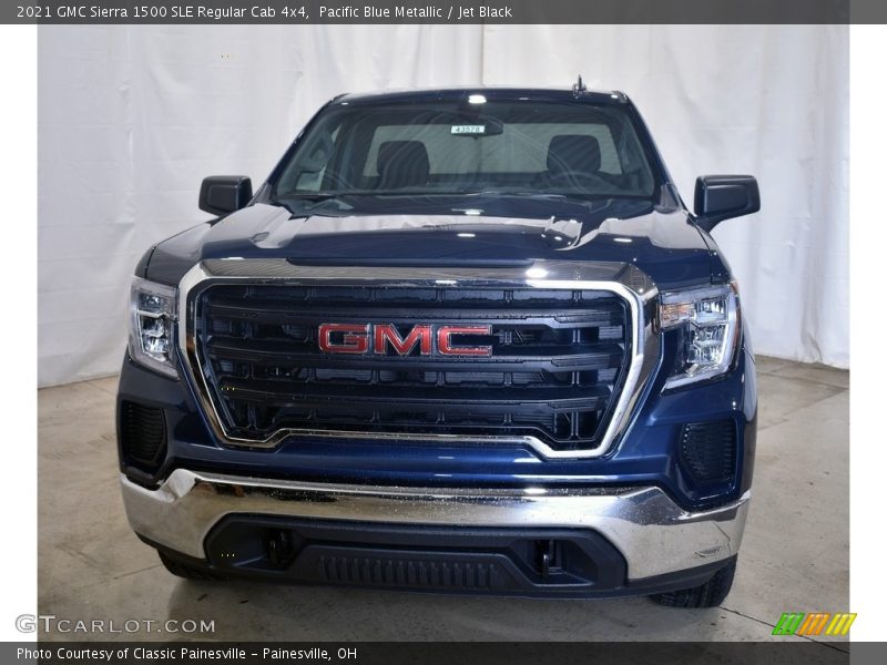 Pacific Blue Metallic / Jet Black 2021 GMC Sierra 1500 SLE Regular Cab 4x4