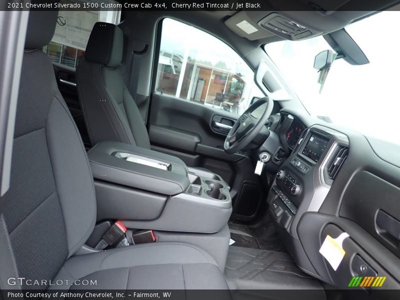 Cherry Red Tintcoat / Jet Black 2021 Chevrolet Silverado 1500 Custom Crew Cab 4x4
