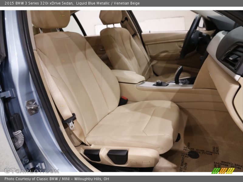 Liquid Blue Metallic / Venetian Beige 2015 BMW 3 Series 320i xDrive Sedan
