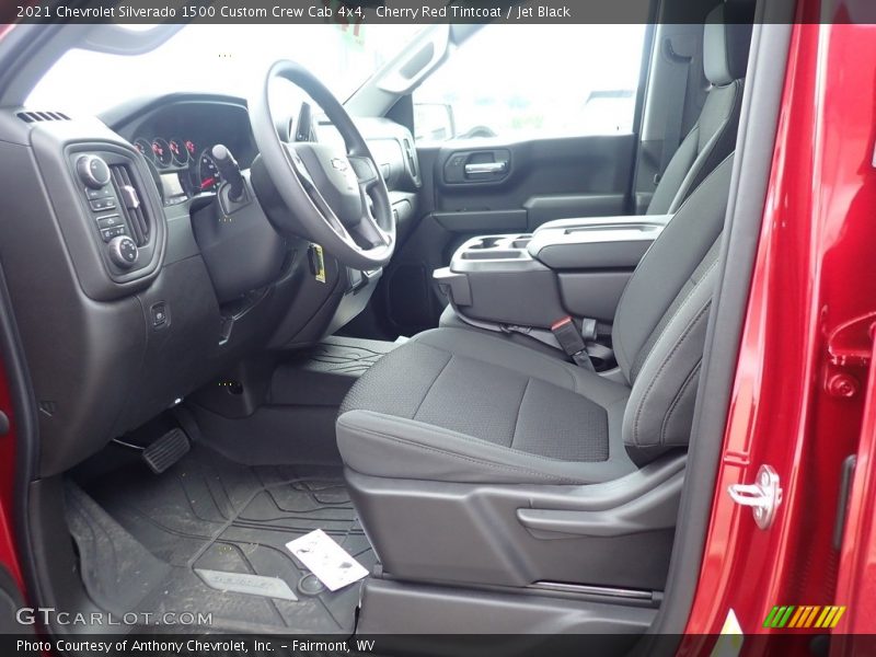 Cherry Red Tintcoat / Jet Black 2021 Chevrolet Silverado 1500 Custom Crew Cab 4x4