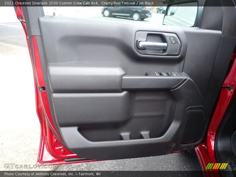 Cherry Red Tintcoat / Jet Black 2021 Chevrolet Silverado 1500 Custom Crew Cab 4x4