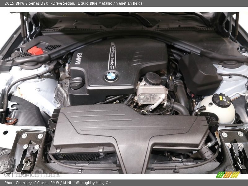 Liquid Blue Metallic / Venetian Beige 2015 BMW 3 Series 320i xDrive Sedan