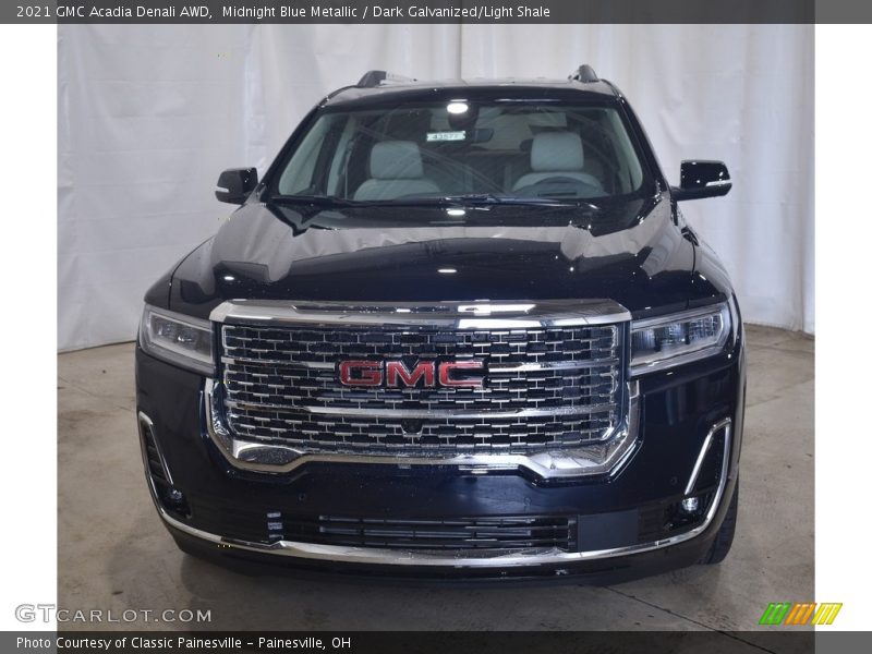 Midnight Blue Metallic / Dark Galvanized/Light Shale 2021 GMC Acadia Denali AWD