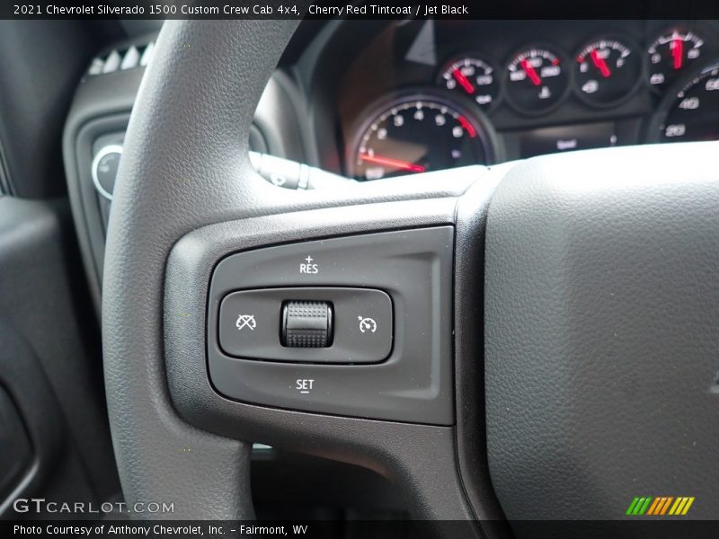 Cherry Red Tintcoat / Jet Black 2021 Chevrolet Silverado 1500 Custom Crew Cab 4x4