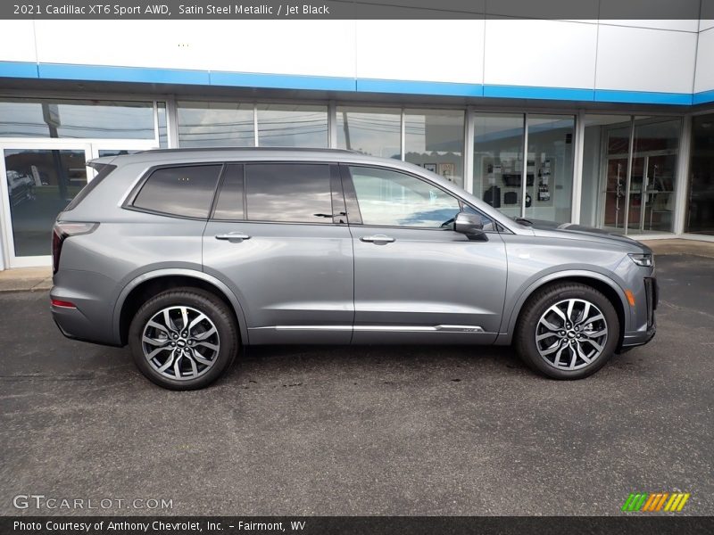 Satin Steel Metallic / Jet Black 2021 Cadillac XT6 Sport AWD