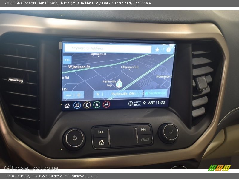 Midnight Blue Metallic / Dark Galvanized/Light Shale 2021 GMC Acadia Denali AWD