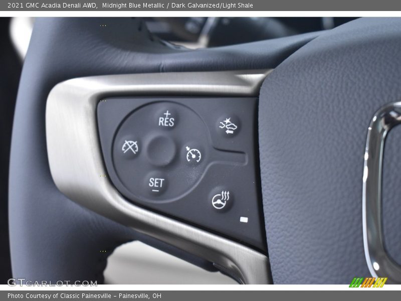 Midnight Blue Metallic / Dark Galvanized/Light Shale 2021 GMC Acadia Denali AWD