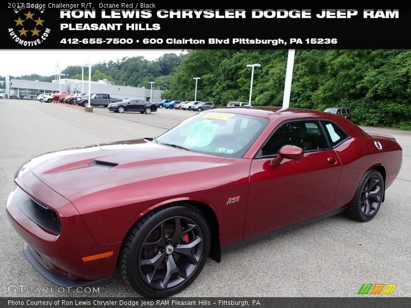 Octane Red / Black 2017 Dodge Challenger R/T