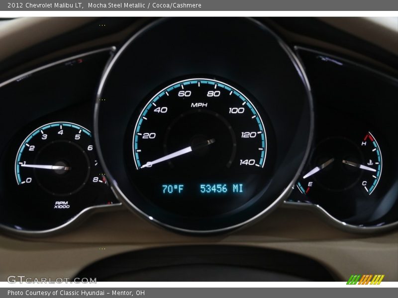 Mocha Steel Metallic / Cocoa/Cashmere 2012 Chevrolet Malibu LT