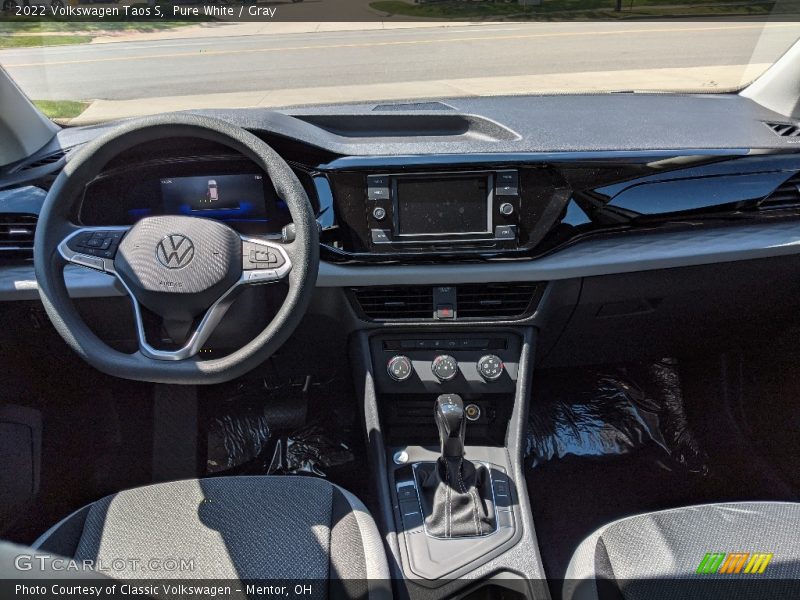 Pure White / Gray 2022 Volkswagen Taos S