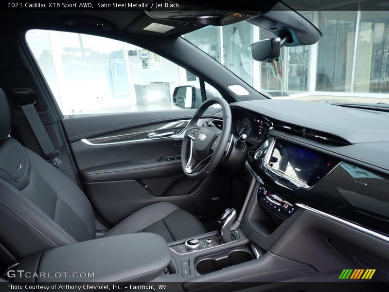 Satin Steel Metallic / Jet Black 2021 Cadillac XT6 Sport AWD