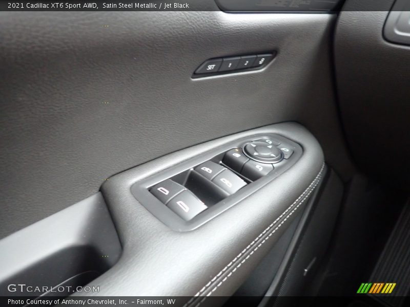 Satin Steel Metallic / Jet Black 2021 Cadillac XT6 Sport AWD