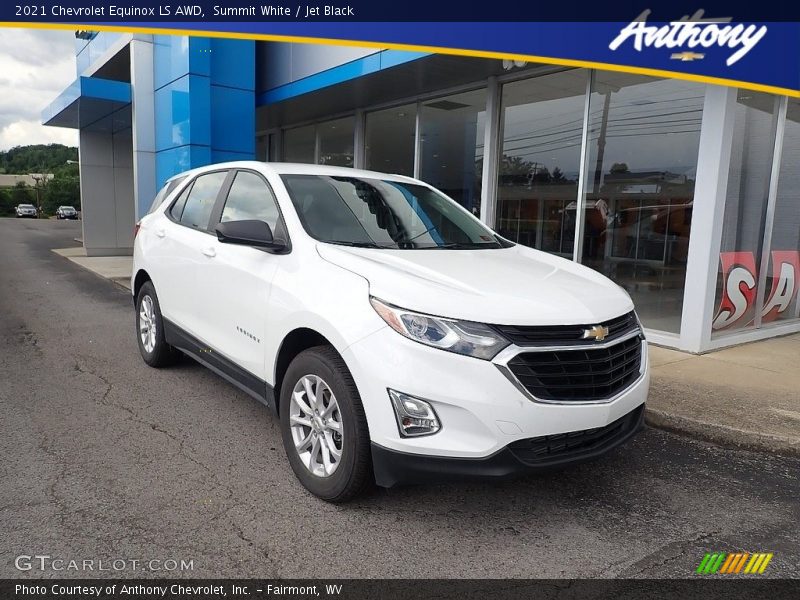 Summit White / Jet Black 2021 Chevrolet Equinox LS AWD