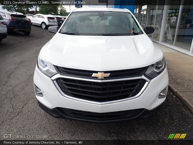 Summit White / Jet Black 2021 Chevrolet Equinox LS AWD