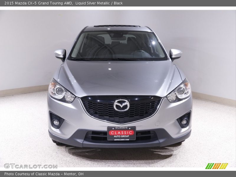 Liquid Silver Metallic / Black 2015 Mazda CX-5 Grand Touring AWD