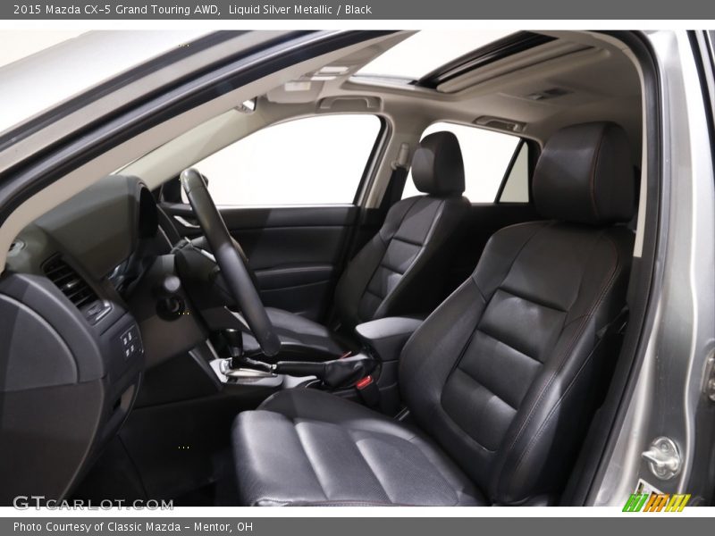 Liquid Silver Metallic / Black 2015 Mazda CX-5 Grand Touring AWD