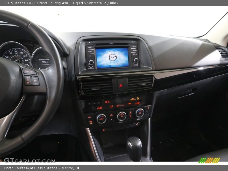 Liquid Silver Metallic / Black 2015 Mazda CX-5 Grand Touring AWD