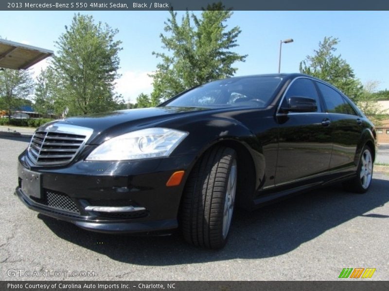 Black / Black 2013 Mercedes-Benz S 550 4Matic Sedan