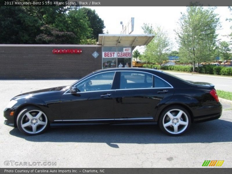 Black / Black 2013 Mercedes-Benz S 550 4Matic Sedan