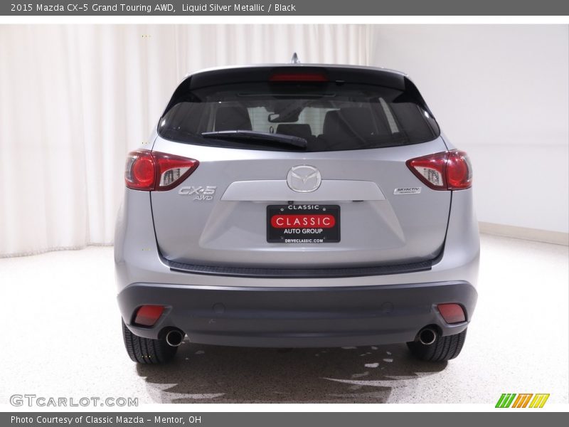 Liquid Silver Metallic / Black 2015 Mazda CX-5 Grand Touring AWD