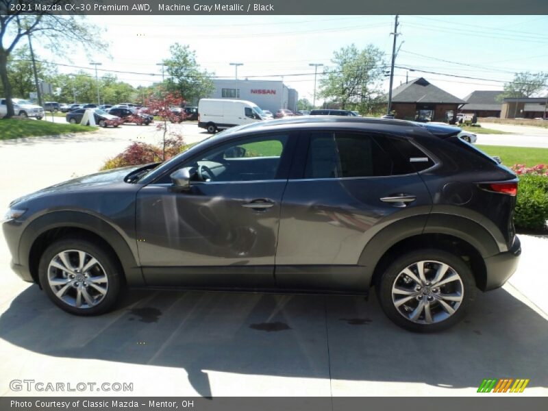 Machine Gray Metallic / Black 2021 Mazda CX-30 Premium AWD