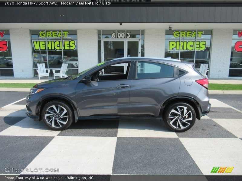 Modern Steel Metallic / Black 2020 Honda HR-V Sport AWD