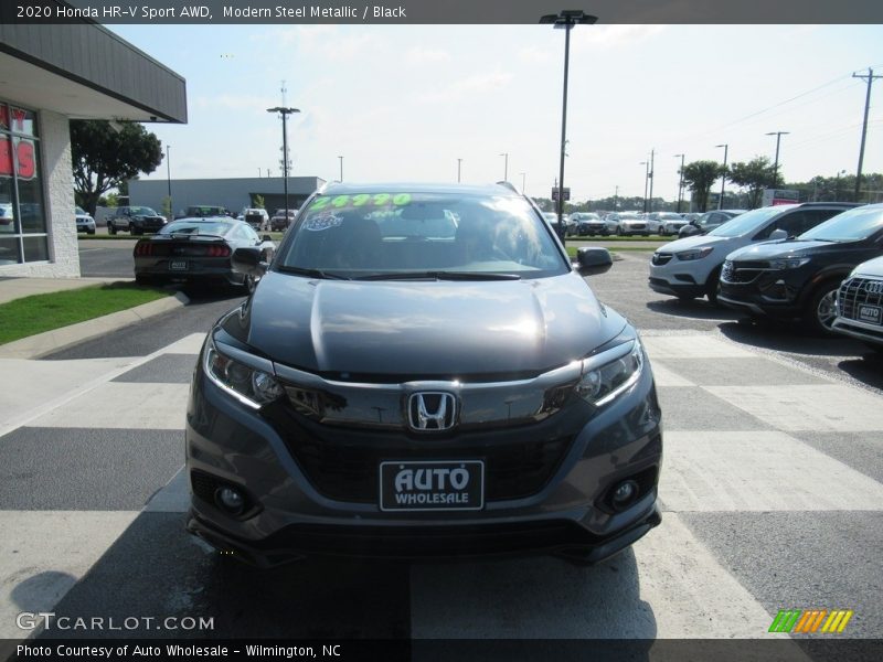 Modern Steel Metallic / Black 2020 Honda HR-V Sport AWD