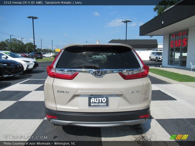 Sandstorm Metallic / Ivory 2019 Honda CR-V EX AWD