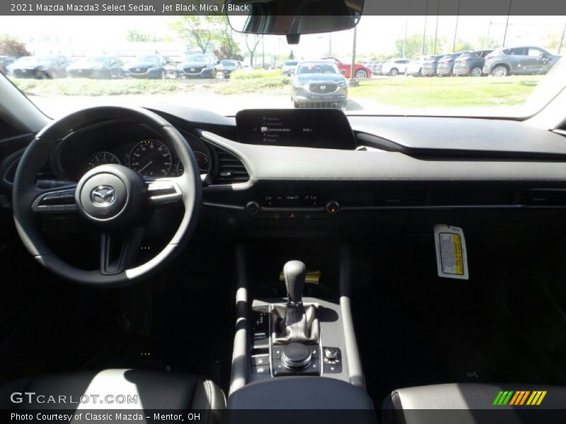 Jet Black Mica / Black 2021 Mazda Mazda3 Select Sedan