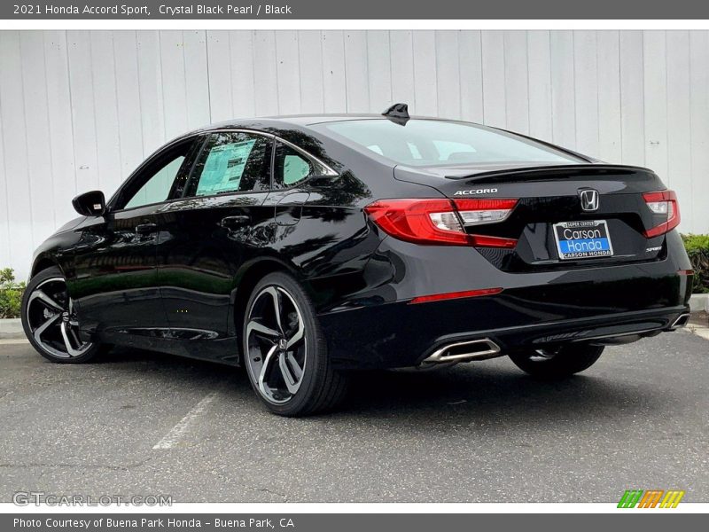 Crystal Black Pearl / Black 2021 Honda Accord Sport