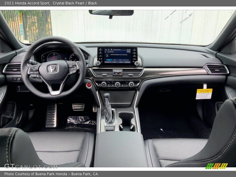 Dashboard of 2021 Accord Sport