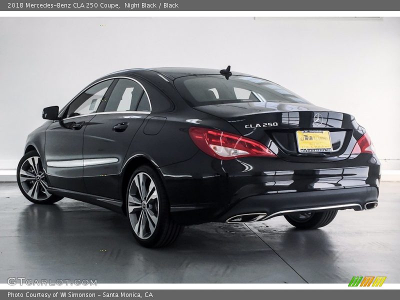 Night Black / Black 2018 Mercedes-Benz CLA 250 Coupe