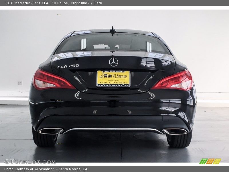 Night Black / Black 2018 Mercedes-Benz CLA 250 Coupe