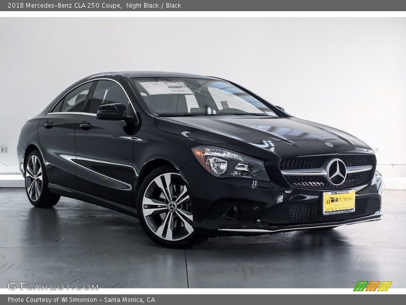 Night Black / Black 2018 Mercedes-Benz CLA 250 Coupe