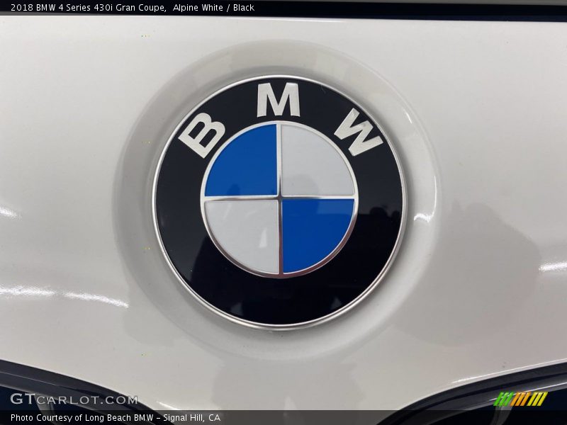 Alpine White / Black 2018 BMW 4 Series 430i Gran Coupe