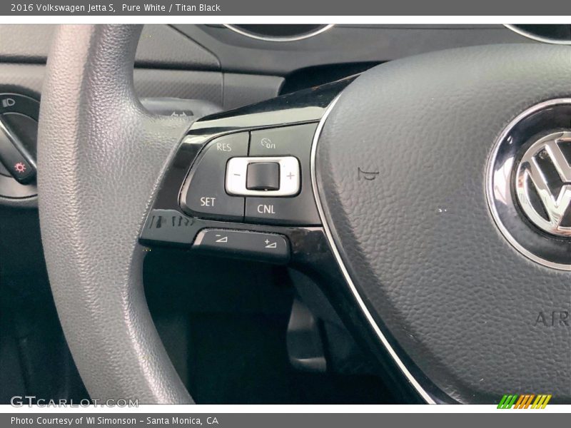 Pure White / Titan Black 2016 Volkswagen Jetta S