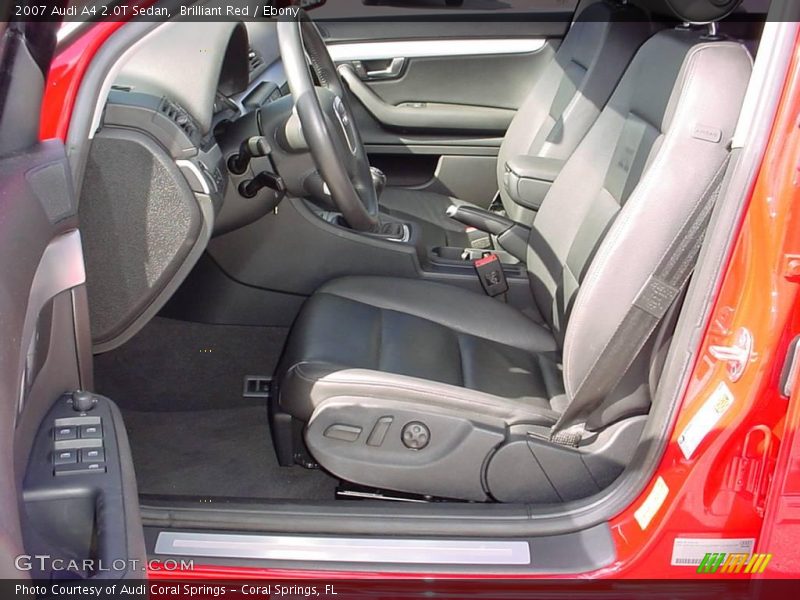 Brilliant Red / Ebony 2007 Audi A4 2.0T Sedan