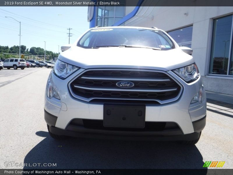 Moondust Silver Metallic / Ebony Black 2019 Ford EcoSport SE 4WD