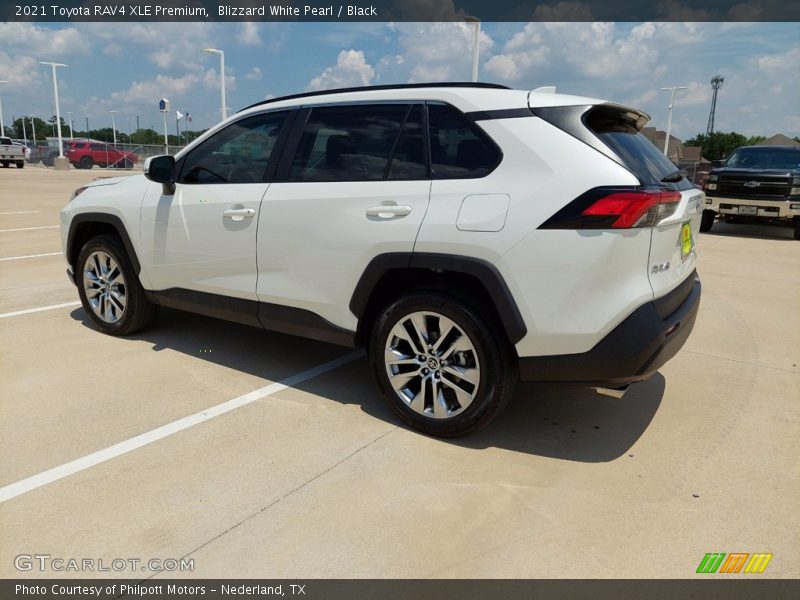 Blizzard White Pearl / Black 2021 Toyota RAV4 XLE Premium
