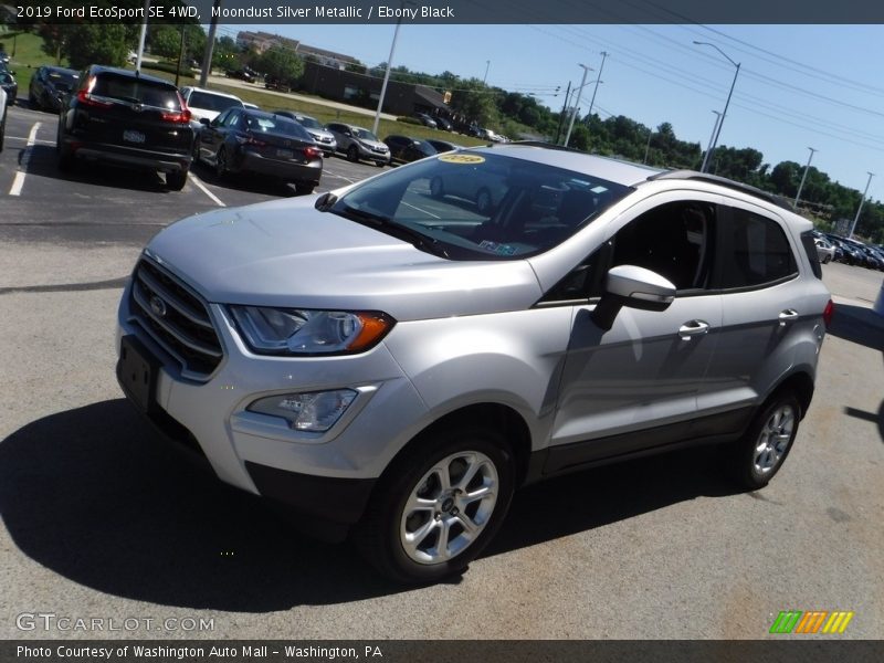 Moondust Silver Metallic / Ebony Black 2019 Ford EcoSport SE 4WD