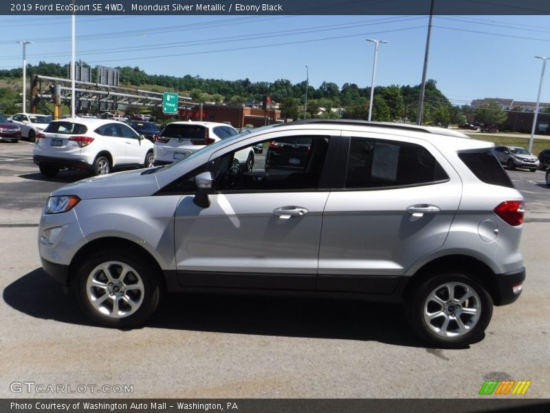 Moondust Silver Metallic / Ebony Black 2019 Ford EcoSport SE 4WD